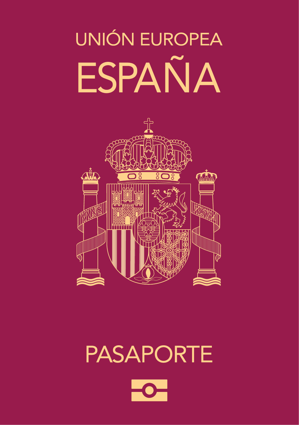 Official Spain passport cover